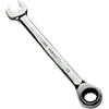 Aerzetix - Chiave combinata manuale aperta/classica 13mm - chiave a cricchetto 13mm Anello/occhiello 12 lati - Metrica - CR-V - serraggio/assemblaggio - Manico diritto lucidato - DIN 3113 - C45514