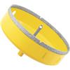 Aohhy Sega a Tazza Diamantata 130mm con Punte Guida, Professionale Vacuum Brasato Punte per Trapano Diamantate per Piastrelle, Porcellana, Vetro, Marmo e Ceramica