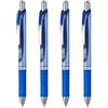Pentel Energel BLN75 - Penna a sfera retrattile con inchiostro gel, 0,5 mm, confezione da 4, colore: blu