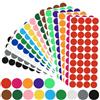 Yoosso 2400 Etichette Adesive Colorate a Punti, Etichette Adesive a Punti da 20 mm, Etichette Colorate Autoadesive, Adesivi Rotondi per Ufficio, Casa, Scuola, Artigianato (15 Colori)