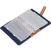 Hztyyier Raccoglitore di Budget in Pelle A6 Portasoldi con 12 Tasche Trasparenti con Zip Pianificatore di Budget per Risparmiare Denaro (Blu)