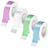 Gnaxyzthor 4 Rotoli 12x40mm Nastro Etichette Adesive,Nastro per Etichette Termiche,Compatibile Phomemo D30/D32/D35/Q30/Q30S/Q31、MARKLIFE P11/P12/P15、iEager L11/L12、VRETTI HP3/HP4,Viola, Bianco, Verde, Blu