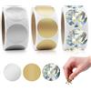 CNYMANY - 900 adesivi da grattare, rotondi, etichette autoadesive (2,5 cm), per giochi, feste, regali, cartoline, promozioni, oro, argento, metallizzato