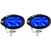 NWpangu 2PCS Luci del carrello elevatore del LED, luci d'avvertimento blu della luce di sicurezza Luce del lavoro del punto dell'automobile per i veicoli da costruzione, 12V-80V, 1100LM.