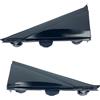 VHEUHZ 2x Specchietto Retrovisore Esterno Triangolo Piastra di compatibile con FIAT 500 2012 2013 2014 2015 2016 2017 1SH17KX7AA + 1SH17KX7AA (Nero lucido L R)