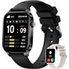 Iaret Smartwatch Donna Chiamate e Risposta, 1.85" Orologio Smart Watch Assistente Vocale Notifiche Messaggi, Orologio Digitale Contapassi Cardiofrequenzimetro SpO2 Sonno Cronometro 20 Sportivo, Android iOS