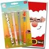 Tinte Ink Legami - Set di 5 penne cancellabili con busta, collezione Babbo Natale, 4 penne