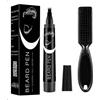 SEMINISMAR Set Di Riempimento Barba,Penna Di Riempimento Barba,Penna per Barba Impermeabile,Matita Riempitiva per Barba Da Uomo,Matita Riempitiva Barba per Barba E Capelli,With1 Pennello Da Barba,Nero,1 Pezzo