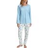 CALIDA Pigiama da Donna, Cascade Blue, 36-38