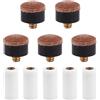 GVSS 10 pezzi punta a coda di biliardo da 12 mm, punta a coda di biliardo di sostituzione, accessori per biliardo, bastone, processi a vite, punte per biliardo, nessuna colla o strumento richiesto