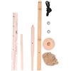 Namvo Bow Drill Kit Fire Starter Primitive Wood Survival Practice Friction Fire Tool Scout Outdoor Activity Kit Divertente Primitive Survival Accessory per l'insegnamento Formazione Verso l'esterno
