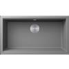 Elleci Time Undermount UM 130 LG213048BSO Lavello da Incasso 1 Vasca Sottotop - Sopratop Monovasca 750 x 435 mm finitura Granitek Matt Cemento 48