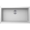Elleci Time Undermount UM 130 LG213068BSO Lavello da Incasso 1 Vasca Sottotop - Sopratop Monovasca 750 x 435 mm finitura Granitek Matt Bianco 68