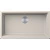 Elleci Time Undermount UM 130 LG213039BSO Lavello da Incasso 1 Vasca Sottotop - Sopratop Monovasca 750 x 435 mm finitura Granitek Bianco Soft 39