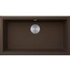 Elleci Time Undermount UM 130 LG213078BSO Lavello da Incasso 1 Vasca Sottotop - Sopratop Monovasca 750 x 435 mm finitura Granitek Espresso 78