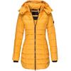 PAIDAXING Piumino invernale da donna, caldo, leggero, con cerniera, trapuntato, slim fit, antivento, per escursionismo, Giallo, XL