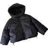 Generisch Giacca invernale da ragazza con cappuccio Cappotto caldo per bambini Capispalla leggero antivento per il freddo, Nero , 11-12 Jahre