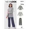 New Look Cartamodello UN6814A per maglie e pantaloni a maglia da donna, taglie dalla 40 alla 46