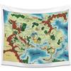 POLYMORPH PRINTS Greyhawk Arazzo da parete per interni, Flanaess Advanced Dungeons and Dragons, mappa di gioco di ruolo per interni, decorazione da parete per la casa | AD&D (101,6 x 86,4 cm)