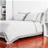 Catherine Lansfield Camalisa Grey/Dark Grey Federe per cuscini H/W in coppia 50 x 70 cm