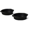 Amazon Basics Tortiera Rotonda Antiaderente, Lavabile in Lavastoviglie e Adatta al Forno, 23cm, Set di 2 Pezzi
