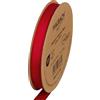 Halbach Seidenbänder Nastro in grosgrain di alta qualità, larghezza: 13 mm, lunghezza: 25 m, nastro regalo sostenibile in poliestere riciclato, ideale come nastro, colore: rosso
