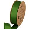 Halbach Seidenbänder Nastro in grosgrain di alta qualità, larghezza: 25 mm, lunghezza: 25 m, nastro regalo sostenibile in poliestere riciclato, ideale come nastro, colore: verde muschio