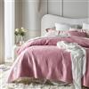 ROOM99 Feel Elegante copriletto rosa 240 x 260 cm, versatile come copriletto o copridivano, coperta per letto e divano, trapunta stile ideale come bedspread velluto