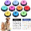REAQUE 10 Pulsanti Parlanti per Cani e Gatti, Pulsanti Registrabili da 30 Secondi per Comunicazione, Addestramento e Interazione con Animali Domestici