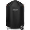 Tavaler Copertura per barbecue a sfera, resistente alle intemperie, in tessuto Oxford 420D, per barbecue a sfera, 57 cm, impermeabile, antistrappo, copertura per barbecue a carbonella (77 x 90 cm)