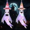 Sternhell Mostro fantasma di Halloween, 2 pezzi, sacchi a vento sospesi, decorazione per interni ed esterni, horror hanging Ghost con luci a LED, decorazione per Halloween, feste, giardino, cortile, patio,