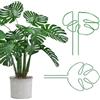 GIUSOBG 2 Pezzi Pali di Supporto per Piante, 28 cm Paletto per Piante da Giardino in Metallo, Paletto per Piante da Giardino in Metallo, per Pomodoro, Vite, Piante Rampicanti Fiore (Verde)