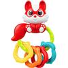 Chicco Sonaglio A Forma di Scoiattolo, 4 Ghiande Colorate in Morbida Plastica per La Dentizione, Facile da Afferrare, Favorisce Sensorialità e attività Manuali, Giochi Neonati 0-18 Mesi