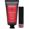 Apivita Crema Mani Idratante al Gelsomino 50ml + Balsamo Labbra Ribes Nero 4,4g