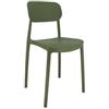 Domo Mea Sedia Mood Verde Scuro - Polipropilene 50x38x79 cm Interni