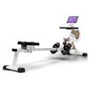 Capital Sports Vogatore Professionale Pieghevole per Casa, Rowing Machine 13L Magnetico con Monitor LCD, Vogatore ad Acqua Fitness da 80cm con Ruote per Pavimento