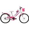 Casadei Bicicletta MTB LY20SC per Bambina, 20 Acciaio Senza Cambio, 1V, Bimba Bike (Bianco Rosa)