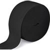 Qikaara 10 metri di elastico nero, elastici da cucito 60 mm di larghezza, fascia elastica per cucito, elastico, elastico in gomma per cucire, nastro in gomma per cucito, artigianato e vestiti