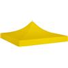 YITHOPI Tetto per Tendone,teli ombreggianti gazebo terrazzo esterno Robusto e durevole Adatto per esterni, campeggio, giardino, terrazza per Feste 3x3 m Giallo 270 g/m²