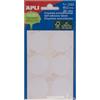 APLI 2665 - Etichette bianche adesivo forte (Ø 32) 6 fogli
