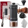 HOTUT Macinacaffè Manuale Esterno Regolabile, Regolazione a 40 Livelli, Macina Caffé Manuale con Meccanismo Conico di Alta Precisione in Ceramica, per Aeropress, Espresso, Pour Over, French Press
