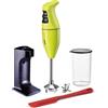 bamix Set frullatore a immersione EO180 CLASSIC PLUS incl. supporto, 1 bicchiere, 1 lama multiuso, spatola, 180 watt, Made in Switzerland, lime/nero