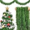 ROLLWAY Ghirlanda natalizia artificiale, 10 m, 10 m, verde, per scale, Natale, per esterni, decorazione natalizia, colore verde abete per esterni, ringhiera delle scale, camino e feste