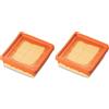MAXPOWER Filtro Aria Adatto per STIHL - Numero di Riferimento 4180 141 0300, 4180 141 0300B (Confezione da 2)