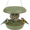 SWISSINNO Mangiatoia per Uccellini da Esterno - Lucerne SMART BIRDS - Casetta da Appendere Resistente per Palline di Grasso - Anti-topi e ratti - Salvia