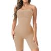 Ellareese Body Shaper Per Le Donne Senza Spalline Invisibile Body Post Chirurgia Compressione Indumenti Controllo Della Pancia Shapewear, Beige, XL