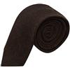 King & Priory Highland Weave Cocoa Brown Cravatta, Marrone, taglia unica