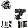 BSLVWG Videocamera da casco 1080p, mini action camera per moto e bici, grandangolare a 120°, impermeabile, per ciclismo, moto, arrampicata, equitazione, sci