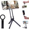 OFC Lenw Magsafe, treppiede magnetico in alluminio, portatile, mini treppiedi per smartphone tascabile, con moschettone a forma di maglock, supporto rapido, pieghevole, per iPhone 16/15/14/13/12, nero