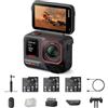 Insta360 Ace Pro 2 Pack Creativo (nuova versione)- Action Cam Impermeabile in 8K co-ingegnerizzata con Leica, sensore 1/1.3, superba in bassa luce,touchscreen direzionale ed Editing IA per Vlog.